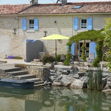 Marais Poitevin Bord Riviere Peche ,barque, Velos, Wifi, Linge, Cheminee, Cuisine, Terrain De Boules 度假居 *